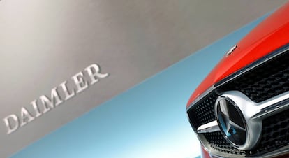 Automóvil Mercedes, mostrado durante la conferencia anual de Mercedes Daimler AG en Stuttgart el pasado febrero.