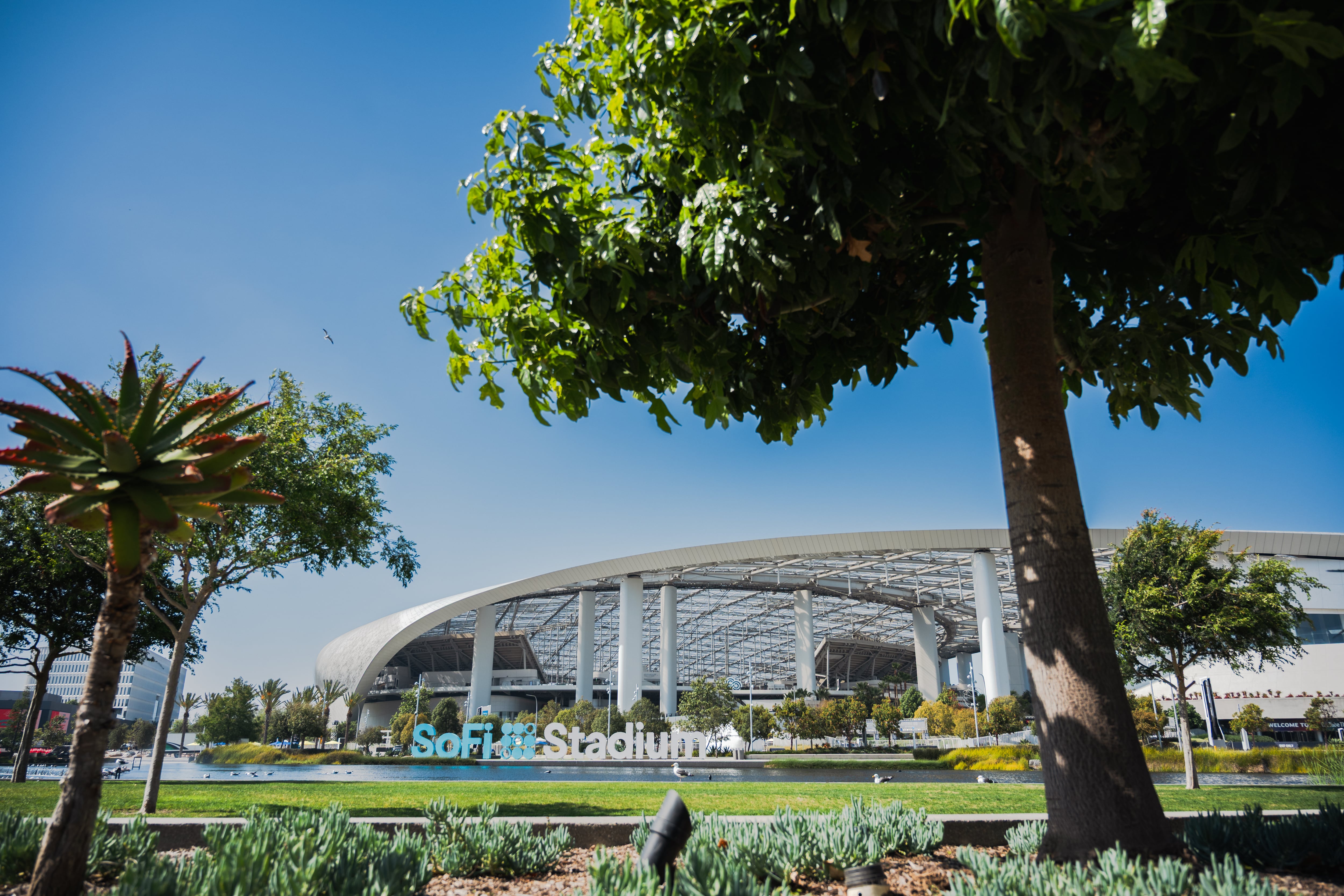 Vista exterior del Sofi Stadium, el 9 de mayo.