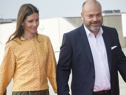 Anders Holch Povlsen y su esposa Anne.