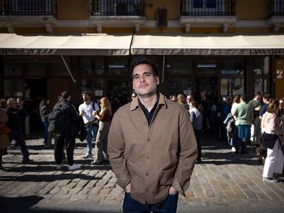 El escritor y periodista Julio Muñoz, conocido como 'Rancio', la pasada semana en Sevilla.
