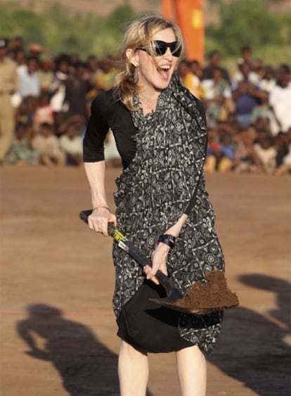 Madonna, ayer en Malaui.