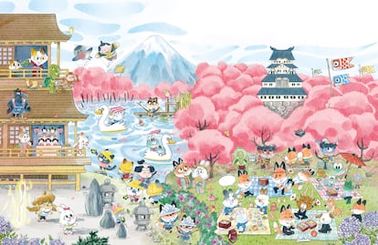 Páginas de 'Destino Japón', de Miss Party, editado por Errata Naturae.