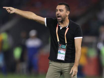  Xavi, como técnico del Al-Sadd. 