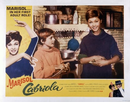 Cabriola (1965) se presenta al mundo como la primera película de una Marisol ya adulta. Con 17 años y el pelo corto por necesidades de guion, la malagueña actúa bajo la dirección de Mel Ferrer. Su proyección internacional se sigue abriendo paso pero este es también el año en que empiezan a aparecer las primeras señales de que Pepa no está entusiasmada con su carrera de actriz, le detectan una úlcera por estrés.