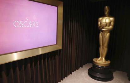 Un Oscar gigante, en Los Ángeles, el pasado 22 de febrero.