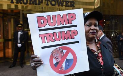 Protesta de mujeres contra Donald Trump
