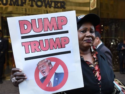 Protesta de mujeres contra Donald Trump
