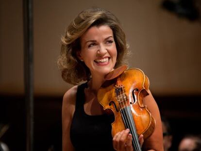 La violinista Anne-Sophie Mutter.