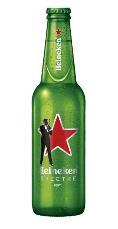He aquí la última edición limitada de la botella de Heineken® con la silueta de Bond. La puedes encontrar fácilmente en los puntos de venta habituales.