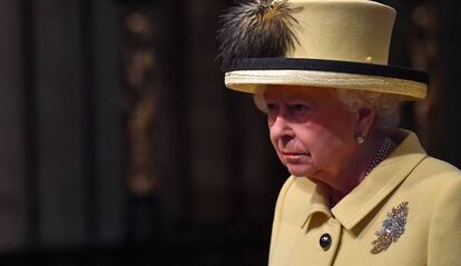 La reina Isabel, la semana pasada en Londres.