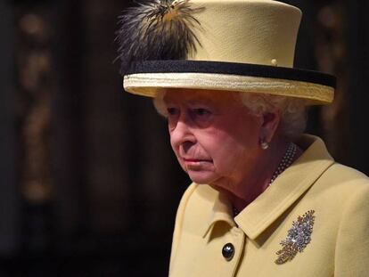 La reina Isabel, la semana pasada en Londres.