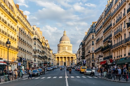Vista del Panteón de París, en el Barrio Latino.