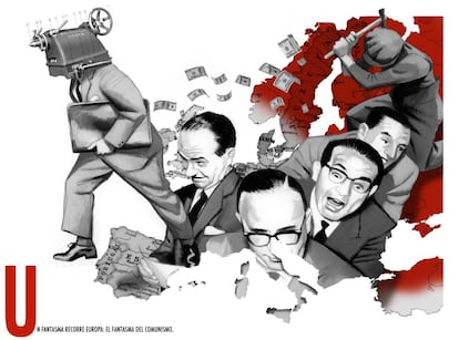 Una de las ilustraciones para el 'Manifiesto comunista'.