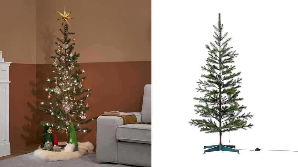 Este árbol de Navidad de Ikea tienes luces incorporadas. IKEA