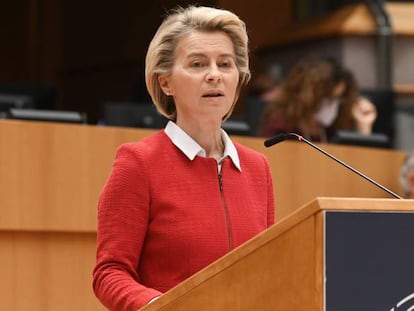 La presidenta de la Comisión Europea, Ursula von der Leyen