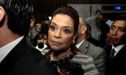 Roxana Baldetti en junio de este año.