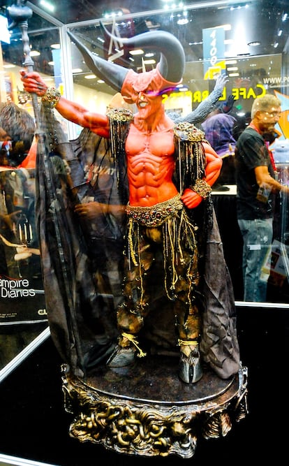 Una estatua del personaje de Darkness, 'Legend', en la convención Comic-Con International de San Diego en 2014.