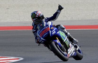 Lorenzo logra la pole en el circuito de Misano.