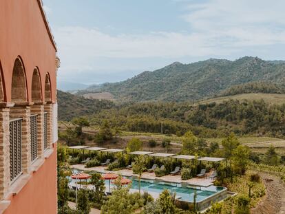 Panorámica del Hotel Mas d'en Bruno, Priorat, Tarragona.