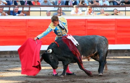 Manuel Escribano no tuvo suerte en su lote de Bilbao.