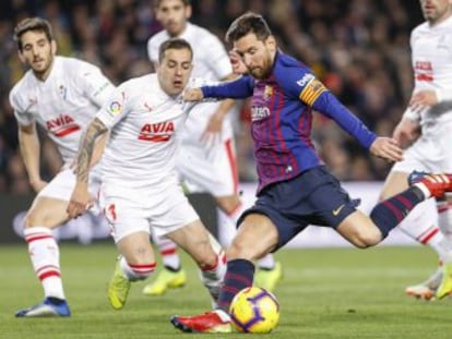 El equipo azulgrana completa un buen rato de fútbol después de que el argentino marque su gol 400 en LaLiga