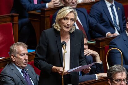 Marine Le Pen, líder de Reagrupamiento Nacional