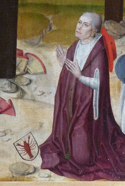 Nicolás de Cusa. Detalle del altar de la capilla del Hospital de San Nicolás, c. 1480. 
