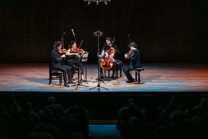 El Cuarteto Gerhard en la Fundación Juan March (Madrid) el martes pasado.
