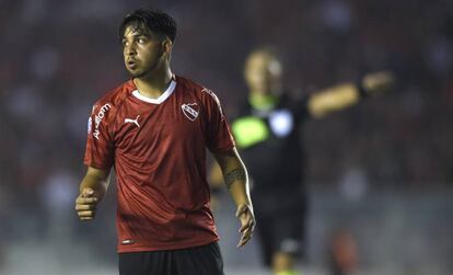 Martin Benitez, en un partido de Independiente.