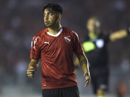 Martin Benitez, en un partido de Independiente.