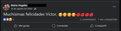 Post de una usuaria de Facebook donde felicita el cumpleaños de su hermano que falleció hace 16 años.