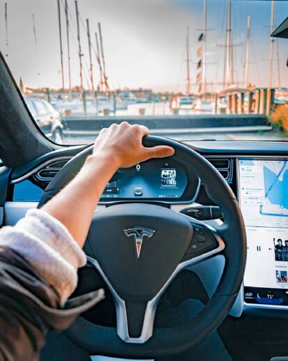 El interior de un Tesla
