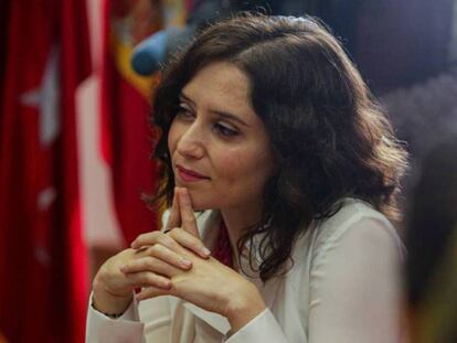 La presidenta de la Comunidad de Madrid, Isabel Díaz Ayuso