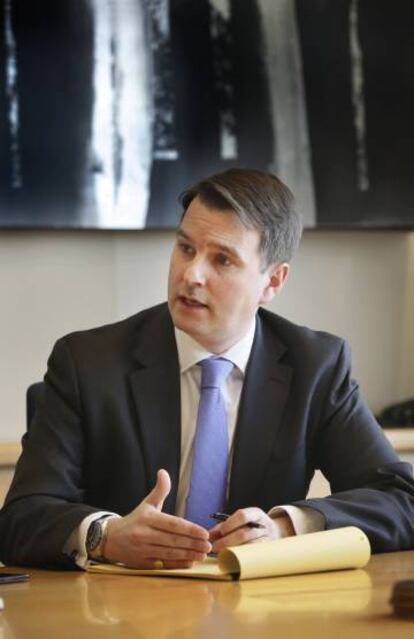 James Ashley, en las oficinas de Goldman Sachs en Madrid. 