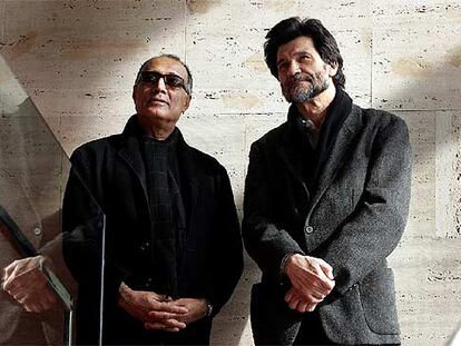 Abbas Kiarostami (izquierda) y Víctor Erice, en el Centro de Cultura Contemporánea de Barcelona.
