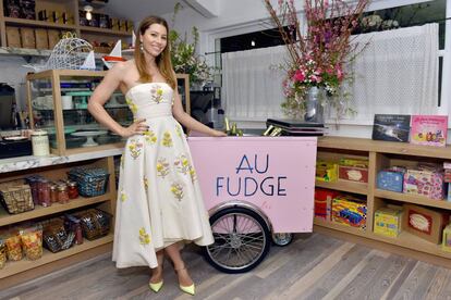 La actriz Jessica Biel en su restaurante Au Fudge, en marzo de 2016.