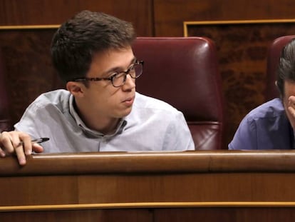 Os líderes do Podemos, Pablo Iglesias e Íñigo Errejón.