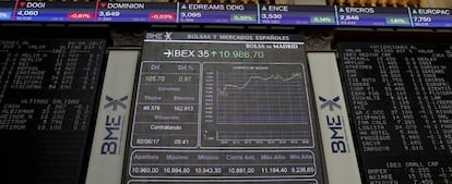 El principal indicador de la Bolsa española, el Ibex 35.