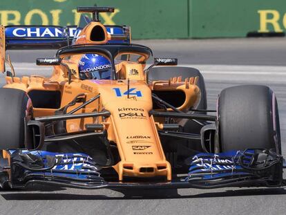 El McLaren de Fernando Alonso.