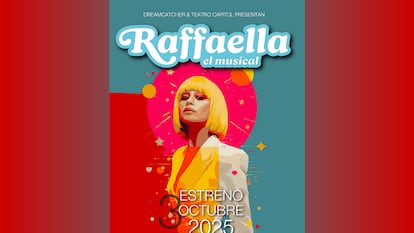 Cartel promocional de 'Raffaella El Musical'