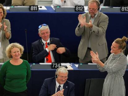 Moment de la votació sobre Hongria, dimecres passat a la seu del Parlament Europeu.