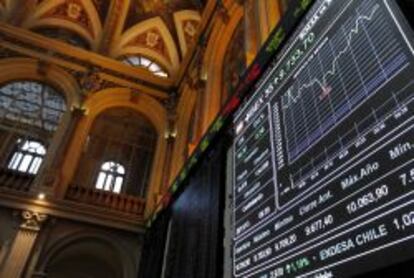 Interior de la Bolsa de Madrid