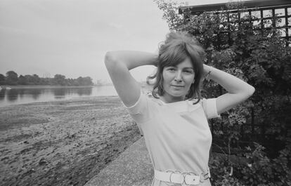 La novelista Edna O'Brien, en 1968.
