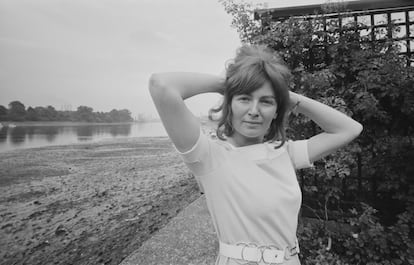 La novelista Edna O'Brien, en 1968.