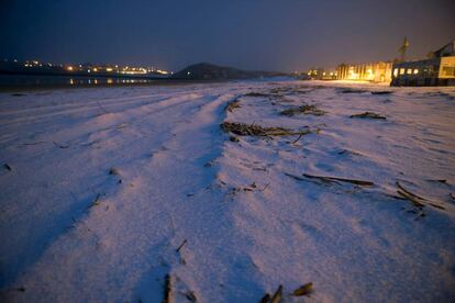 The beach in Suances, in Cantabria.