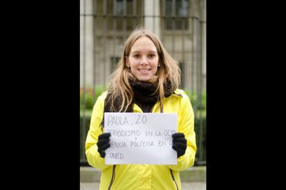 Paula, menorquina de 20 años. Estudiante de periodismo en la Universidad Complutense y Ciencias Políticas en la UNED. En este momento cursa estudios en la Universidad de Leipzig..