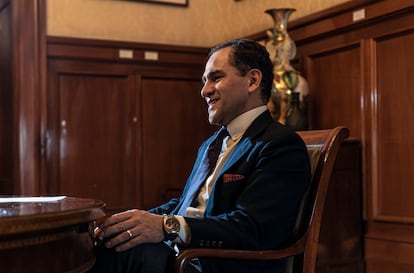 Arturo Herrera, en sus oficinas en Palacio Nacional.