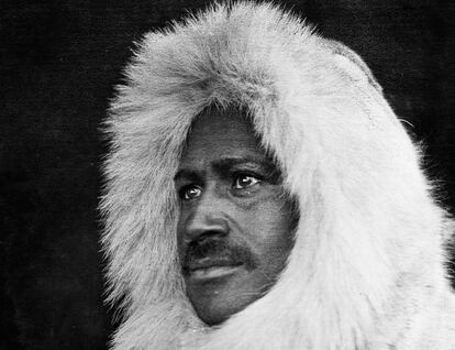 Matthew Henson, fotografiado en 1908 en Canad&aacute;.