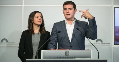 In&eacute;s Arrimadas y Albert Rivera, en una imagen de archivo. 