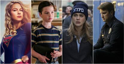 Las series 'Supergirl', 'El joven Sheldon', 'Manifest' y 'The Rookie'.
